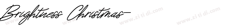 Brightness Christmas字体转换